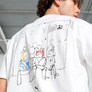 GRAPHICS "Back-up Team" Men's Relaxed Fit Tee, PUMA White, extralarge-IND